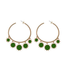 Load image into Gallery viewer, Fashion Geometric Dripping Big Circle Earrings
