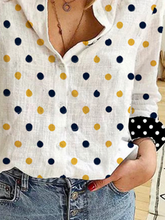 Load image into Gallery viewer, Fashion Casual Polka Dot Printed Shirt Top
