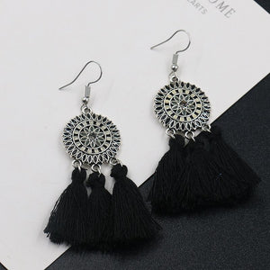 Bohemian Fashion Long Tassel Earrings