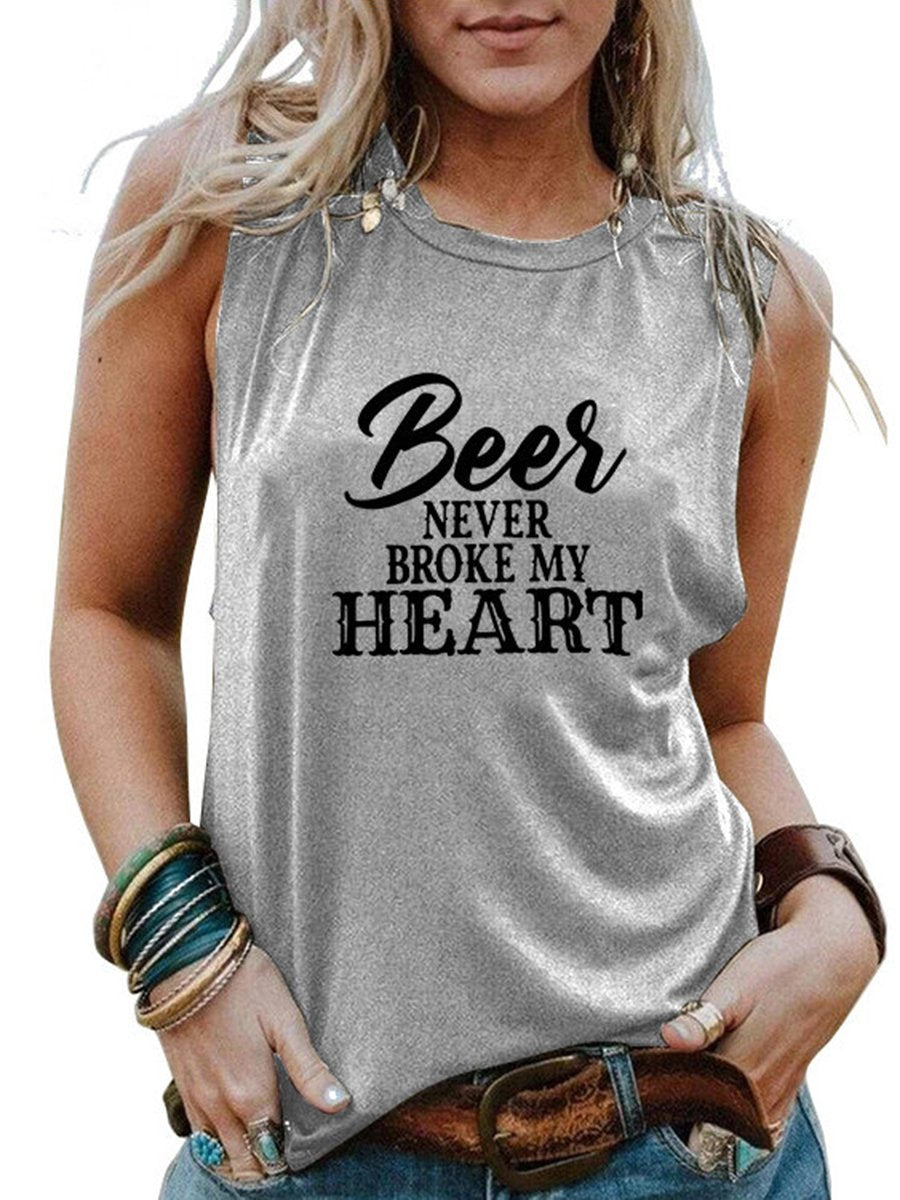 Fashion Casual Letter Printed T-shirt Top