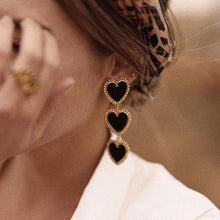 Load image into Gallery viewer, Love Shaped Long Alloy Earrings
