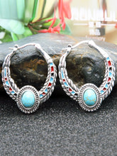 Load image into Gallery viewer, Fashion Inlaid Turquoise Earrings
