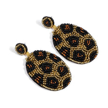 Load image into Gallery viewer, Handmade Beaded Animal Print Earrings
