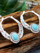 Load image into Gallery viewer, Fashion Inlaid Turquoise Earrings
