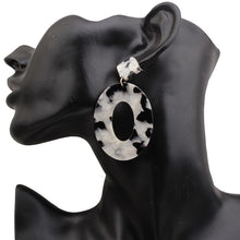 Load image into Gallery viewer, Chic Women Leopard Resin Circle Earrings
