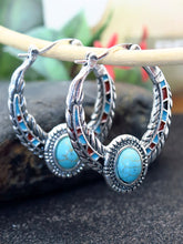 Load image into Gallery viewer, Fashion Inlaid Turquoise Earrings
